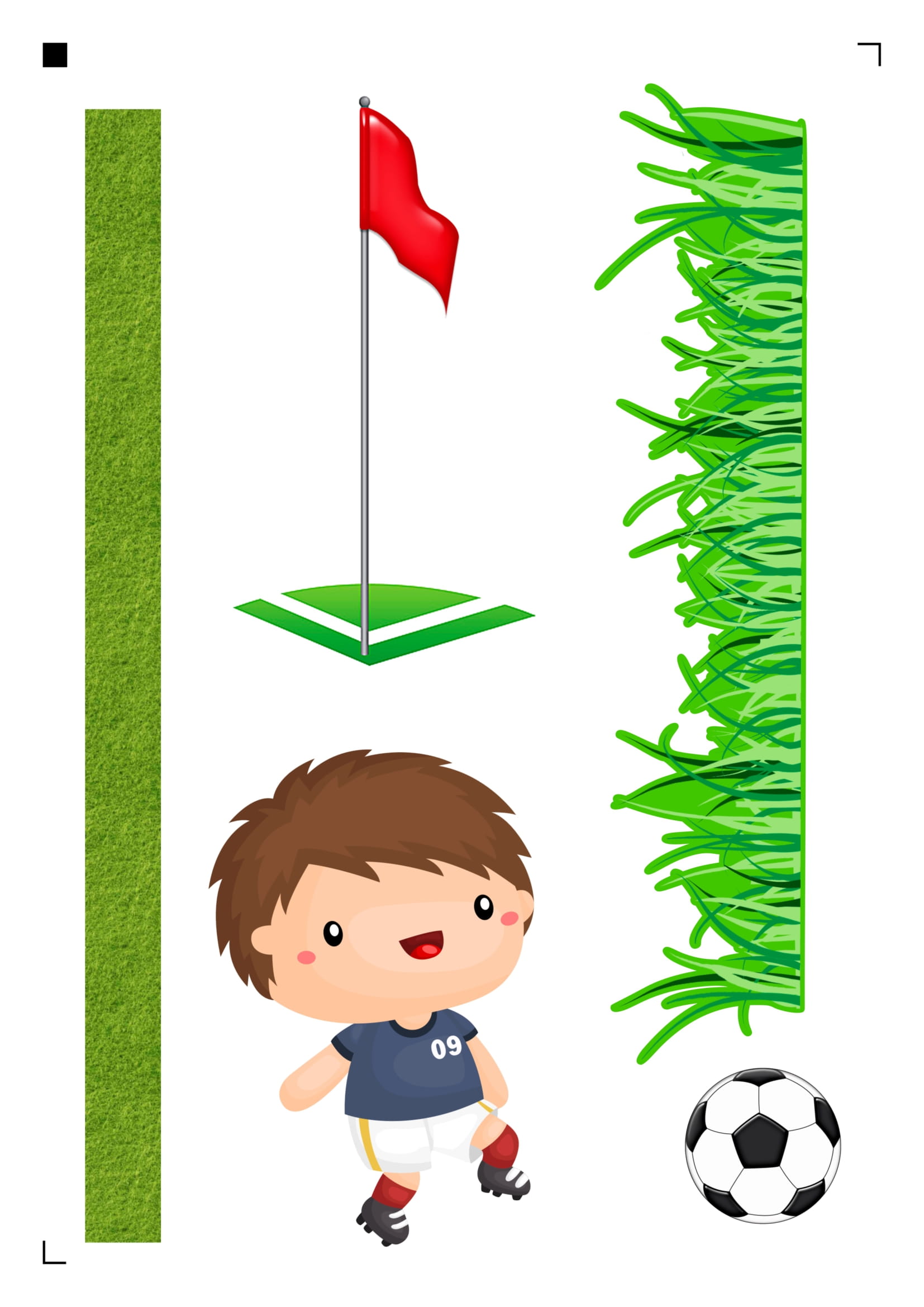 topo de bolo futebol genérico