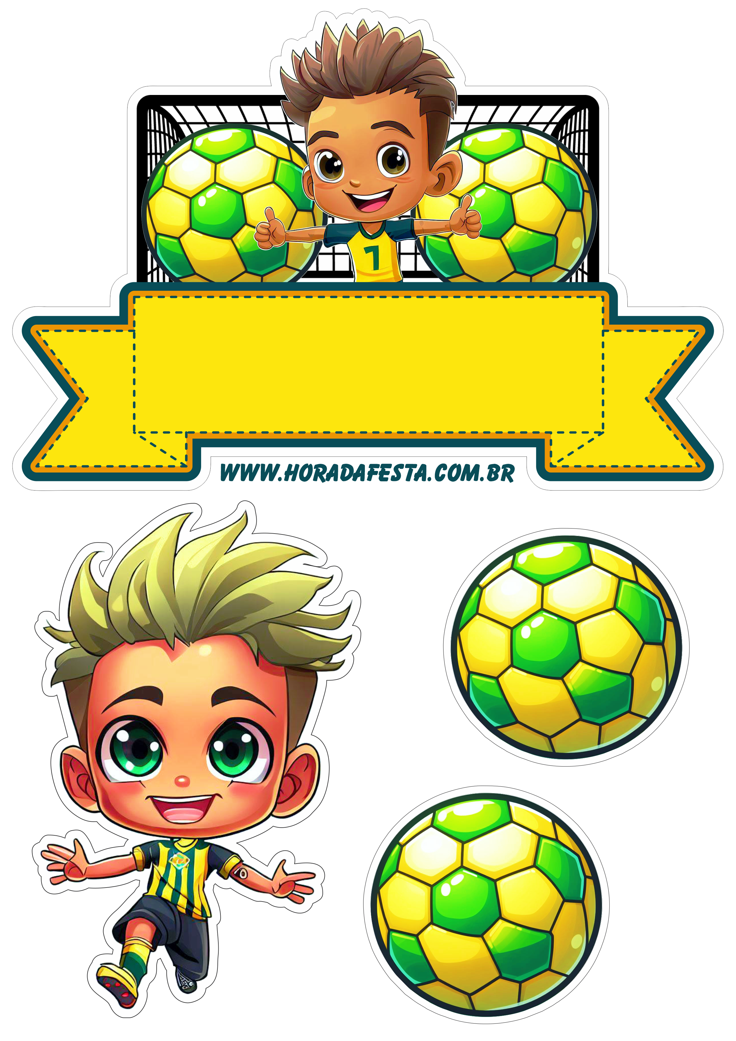 como fazer topo de bolo futebol