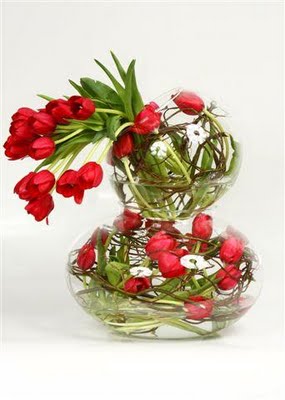 preço médio de um buquê de tulipas vermelhas