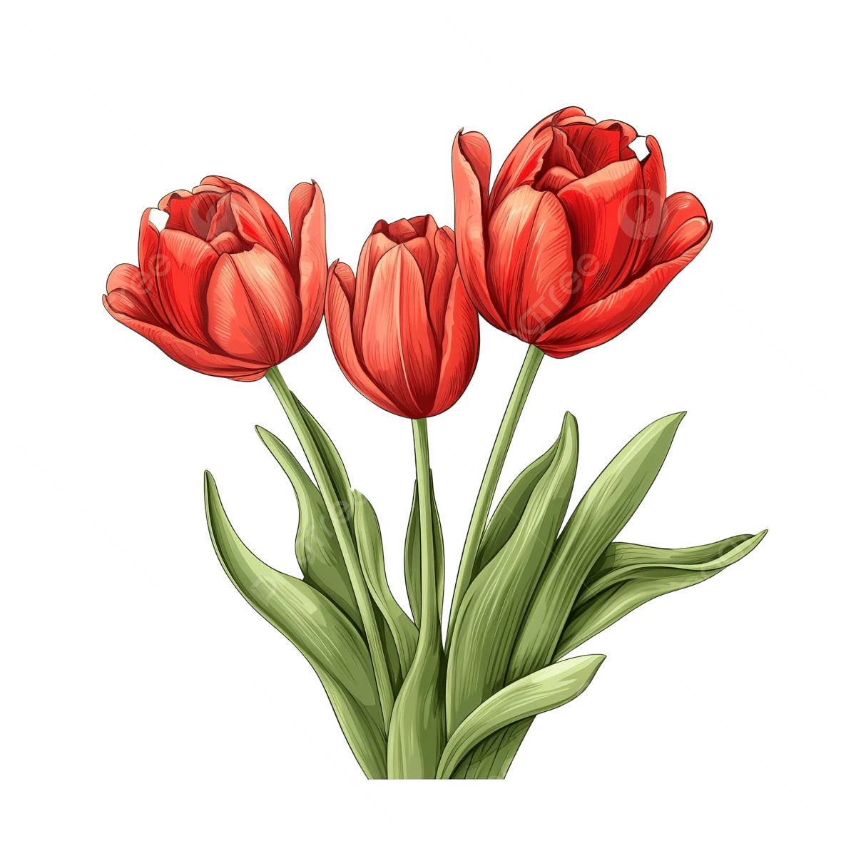 preço médio de um buquê de tulipas vermelhas