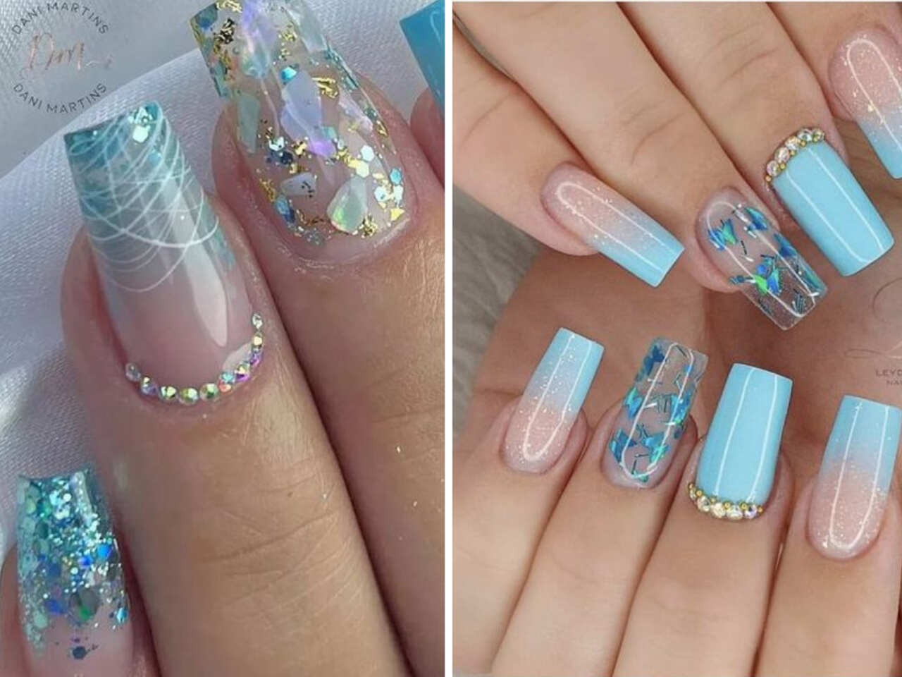 como evitar unhas azuis manchadas