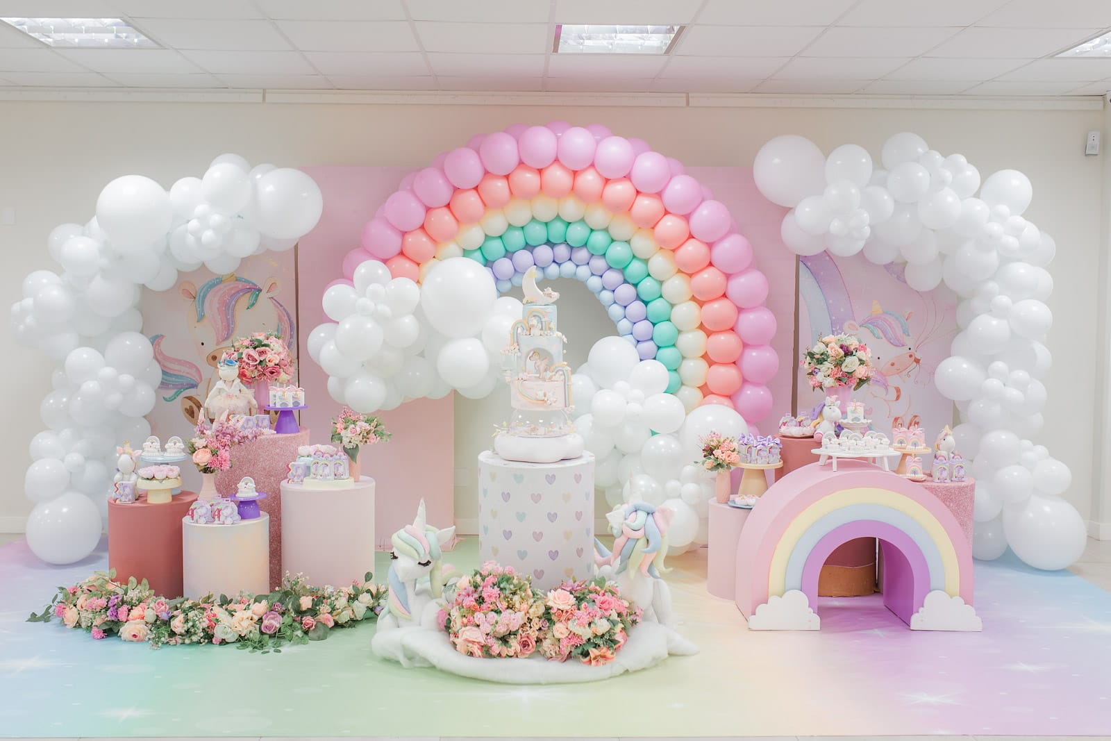 quanto custa uma decoração de festa unicórnio completa