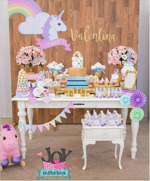 como fazer painel de festa unicórnio passo a passo