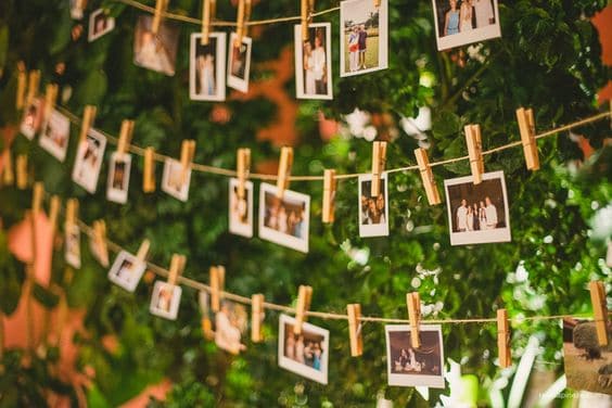 erros comuns ao fazer varal de fotos para festa