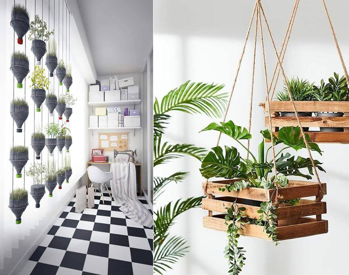 vaso de cerâmica vs vaso de cimento para decoração de plantas