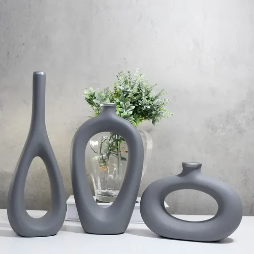 ideias decoração vaso cinza ambientes