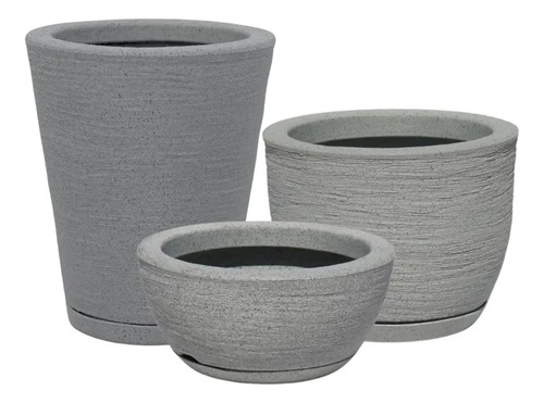 plantas ideais vaso cinza alto