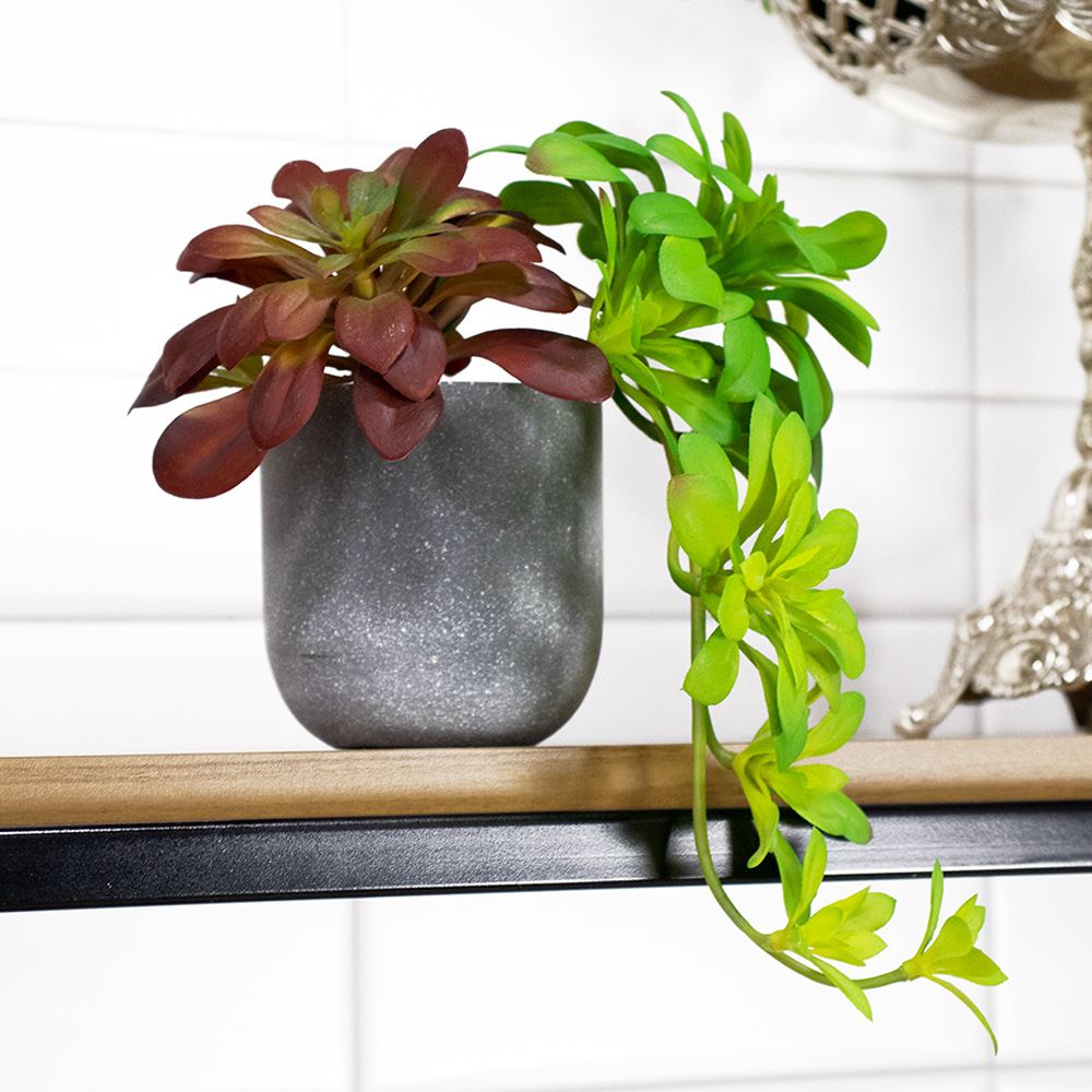 vaso cinza cerâmica vs cimento