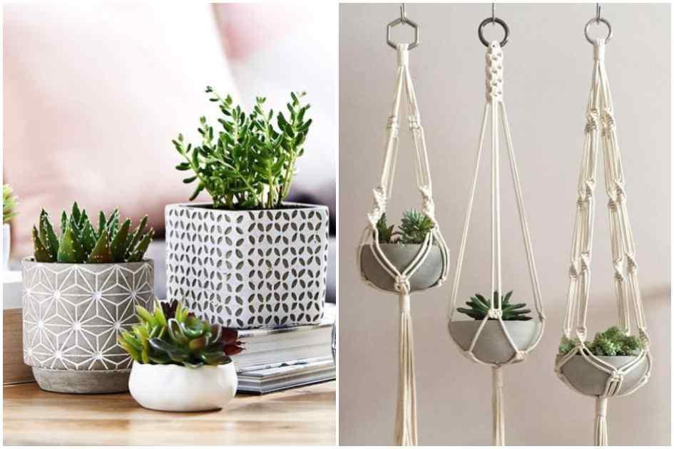 vaso cinza decoração preço acessível