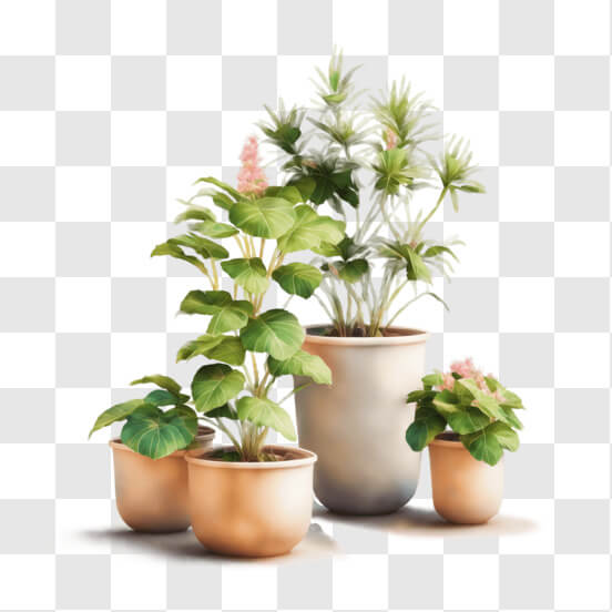 vaso de planta transparente png