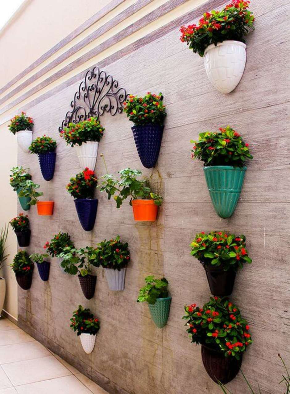 vaso de plástico para jardim vertical