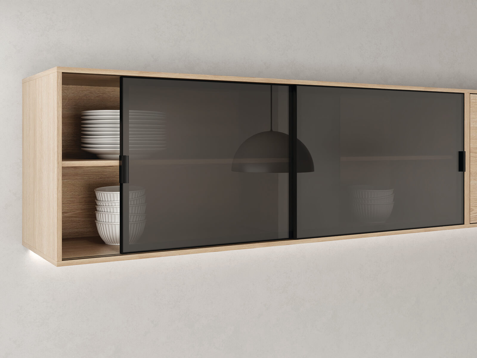 guarda roupa com vidro reflecta preto