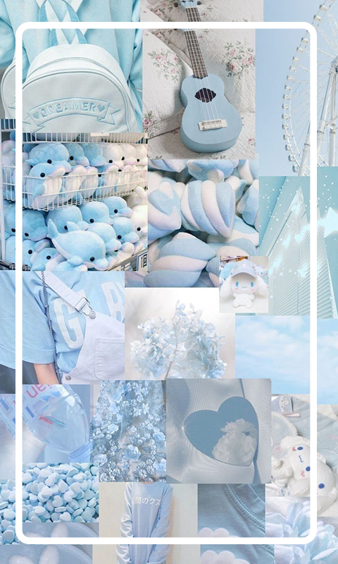 wallpaper azul pastel aesthetic