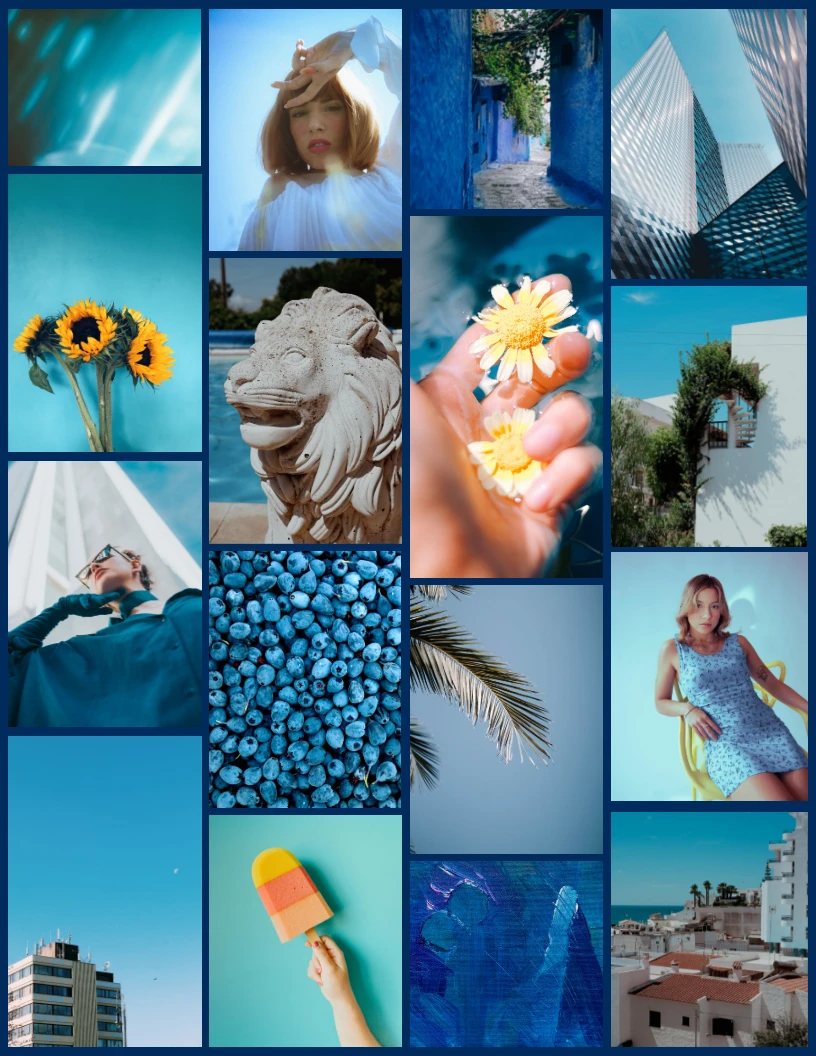 papel de parede azul aesthetic pinterest