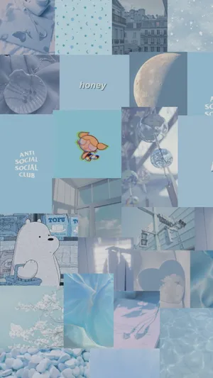 wallpaper azul bebê aesthetic