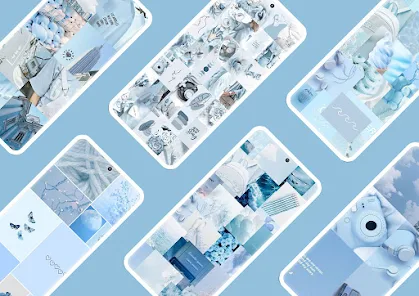 wallpaper azul aesthetic para computador