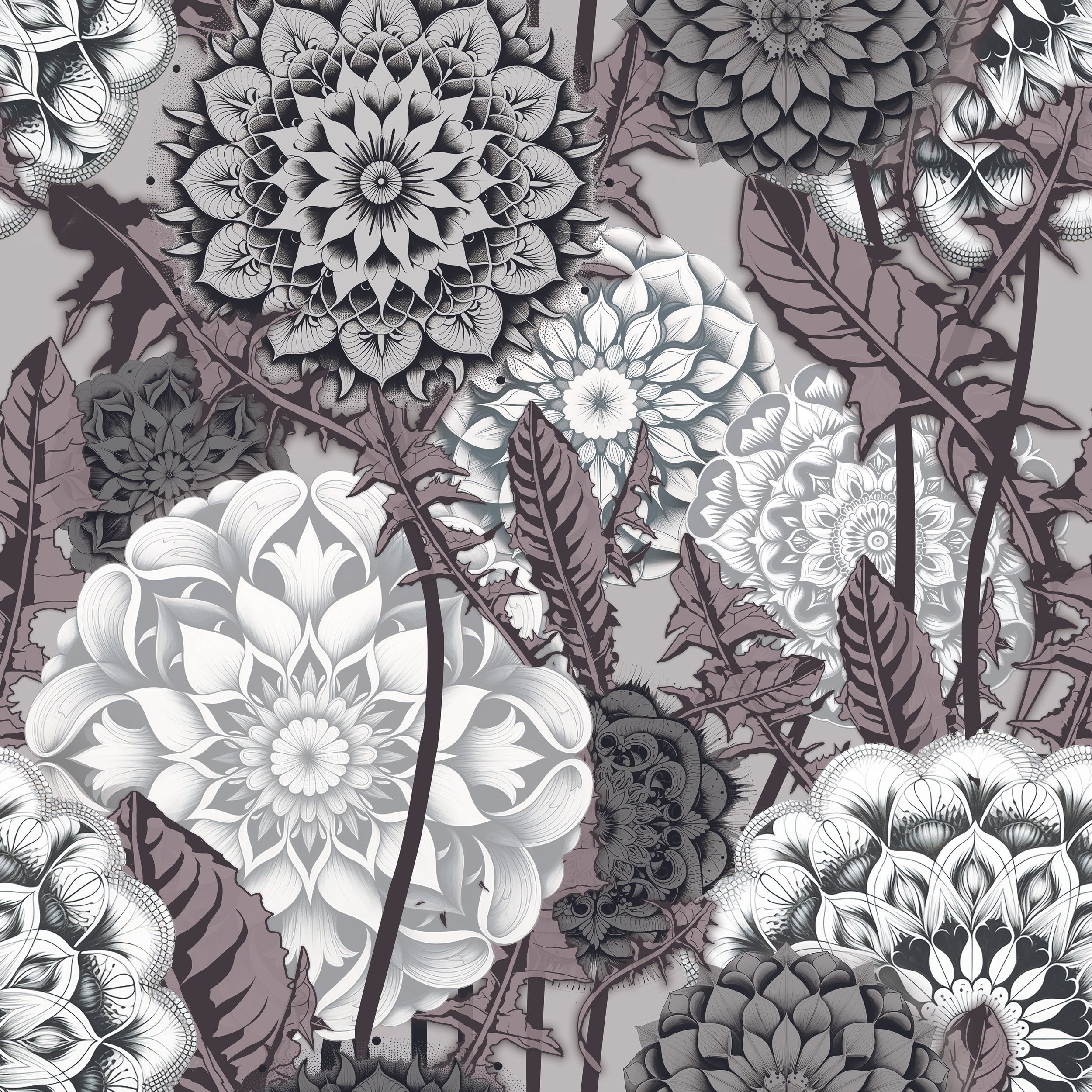 ideias de papel de parede preto e branco para sala