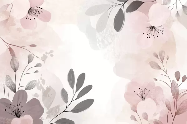 papel de parede flor desenho para sala pequena