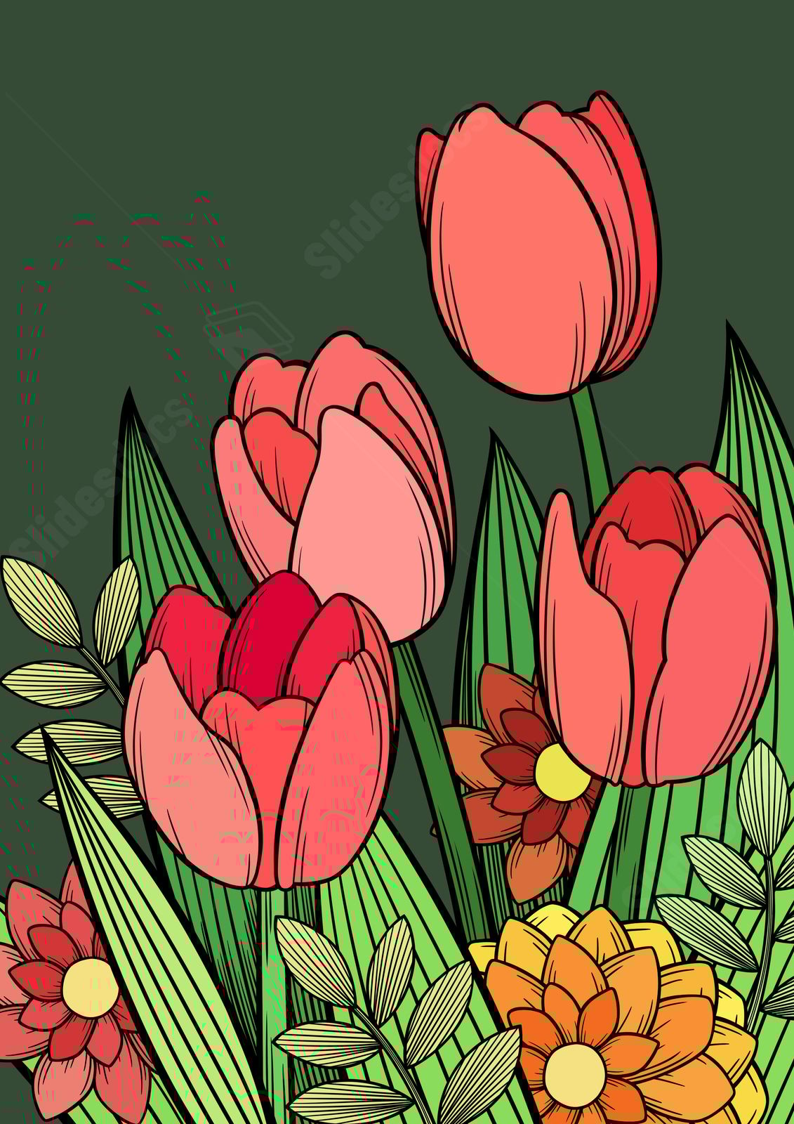 papel de parede flor desenho vs pintura floral