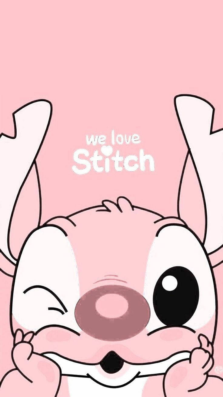wallpaper stitch rosa e angel