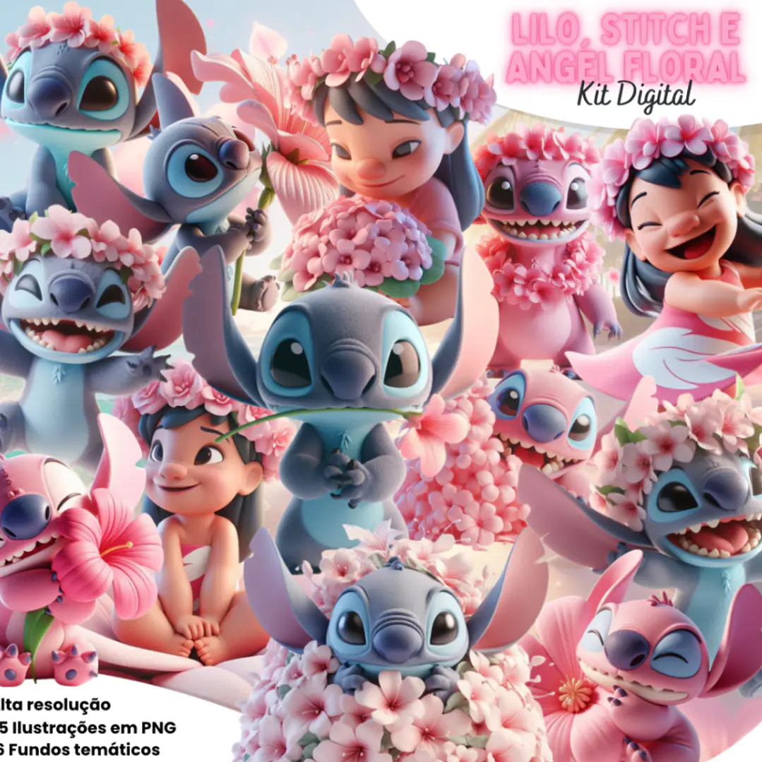 fundo de tela stitch rosa pinterest