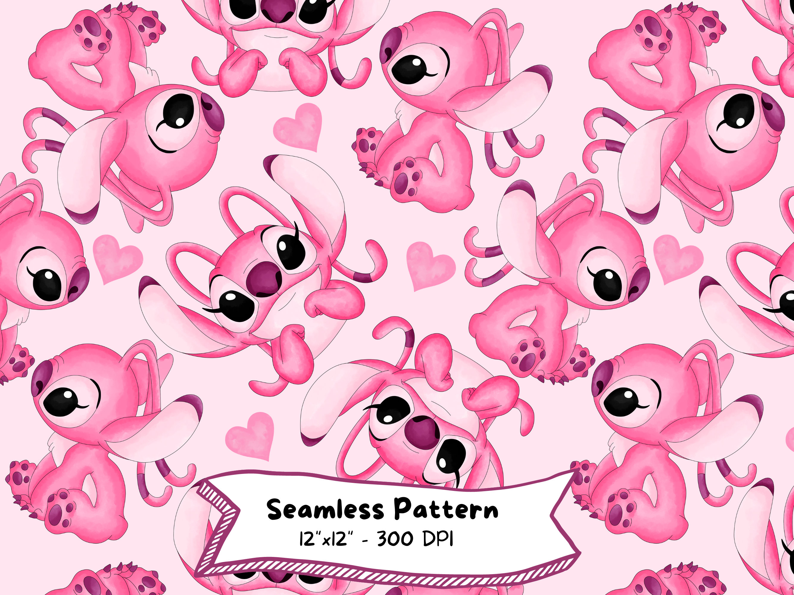 stitch rosa wallpaper celular