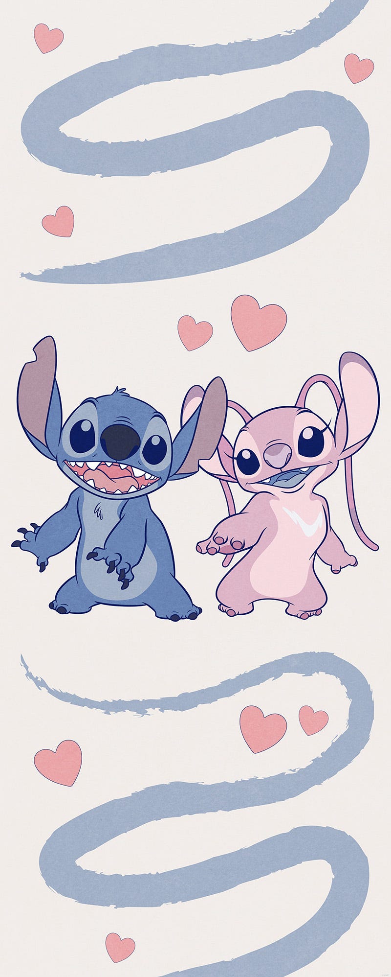 wallpaper stitch rosa e angel