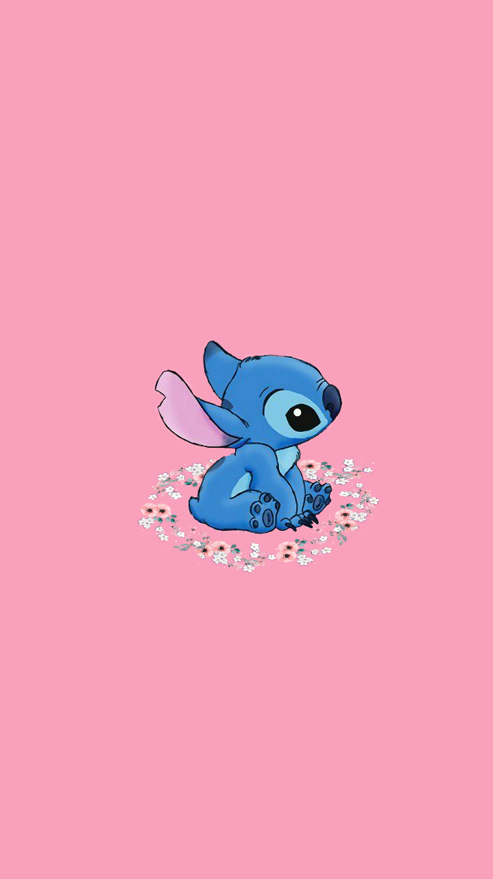 stitch rosa wallpaper celular