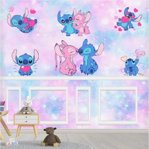 fundo de tela stitch rosa pinterest