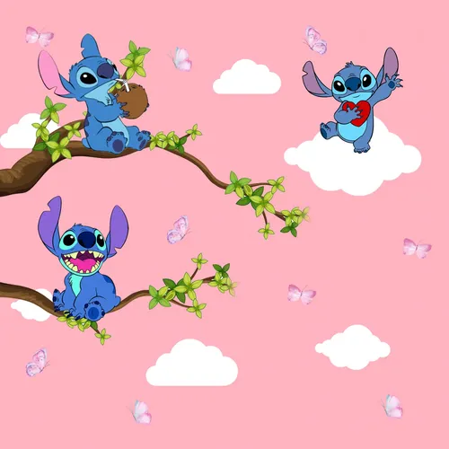 stitch rosa wallpaper iphone