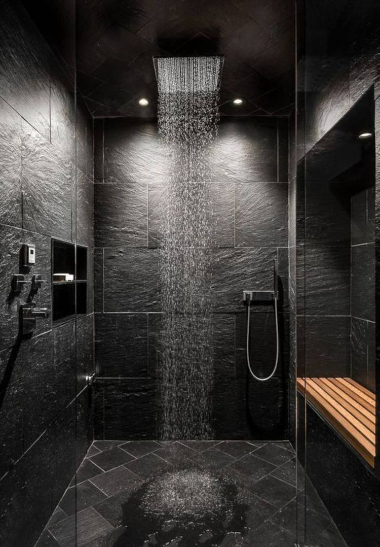 box banheiro preto