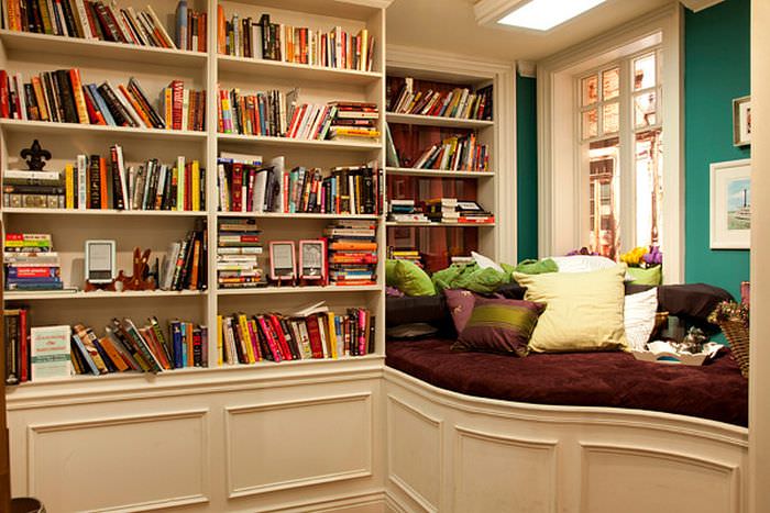 biblioteca em apartamento