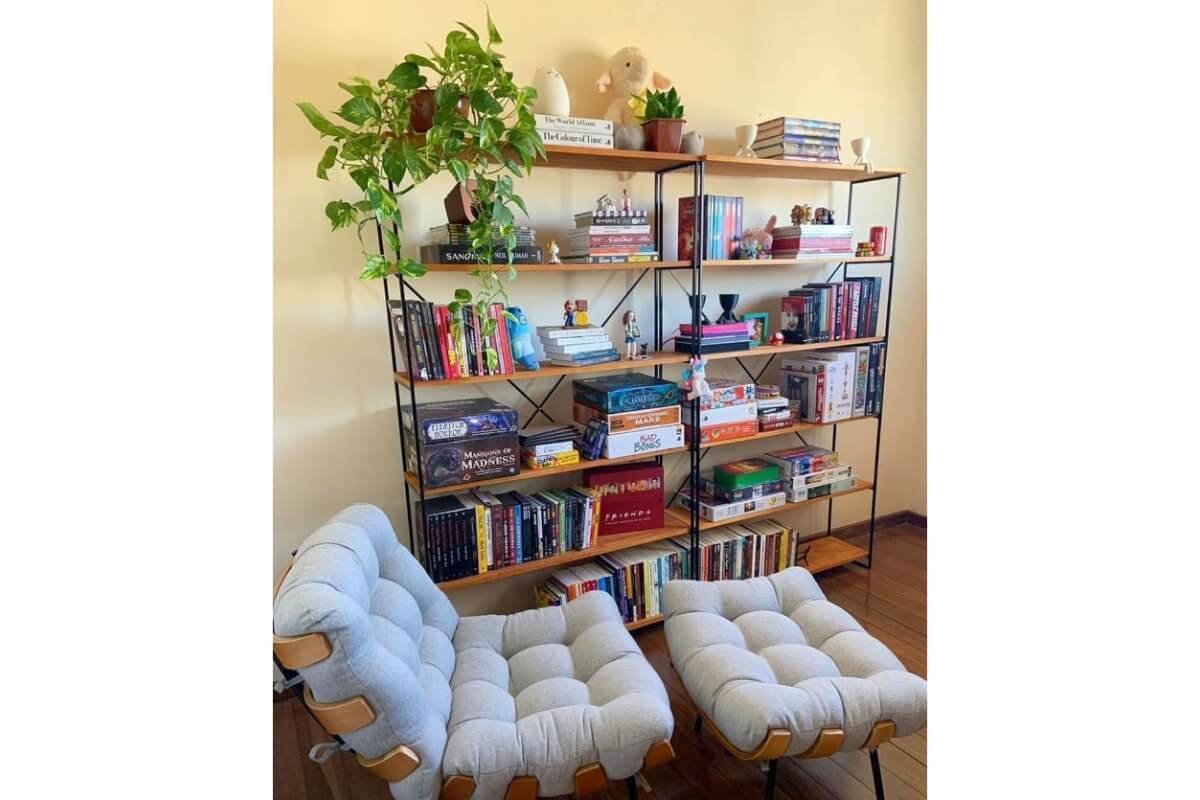 ideias de estante para livros