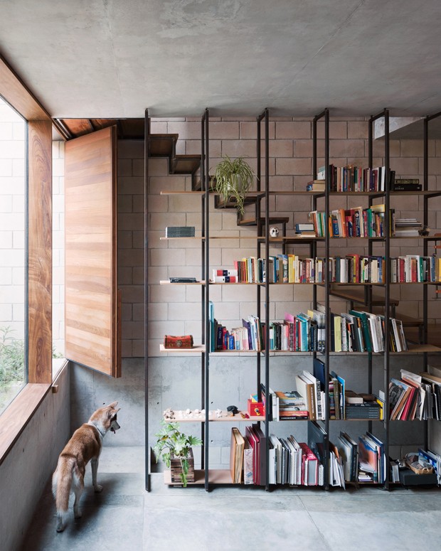 espaço de leitura aconchegante
