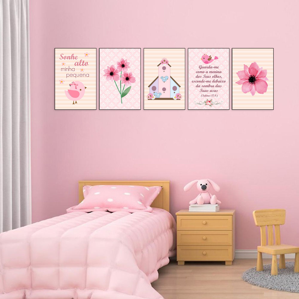 quadro decorativo quarto feminino
