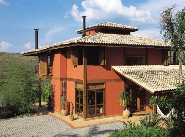 casa cor terracota fachada