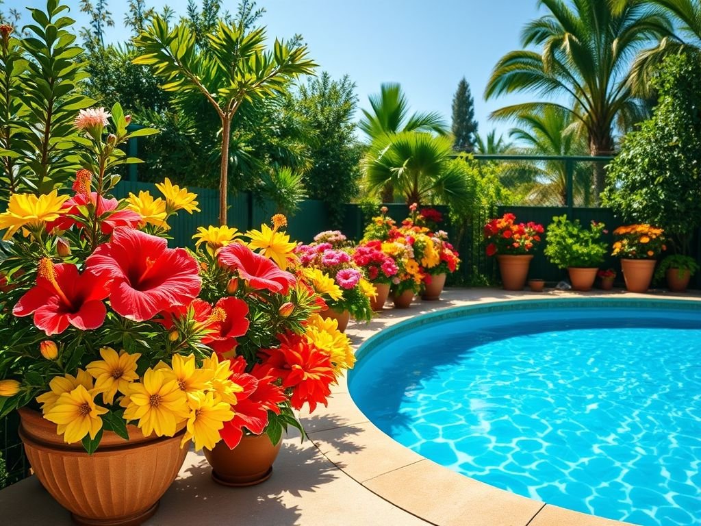 Plantas que não sujam piscina