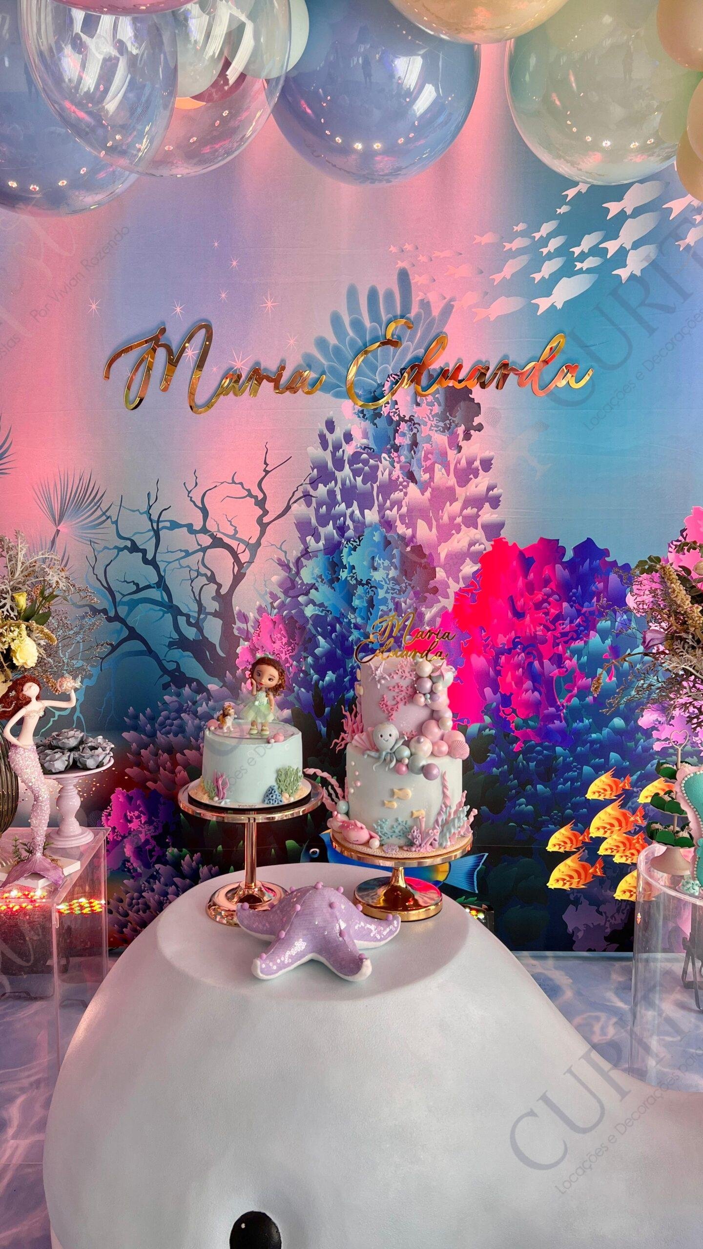 decoração fundo do mar feminina