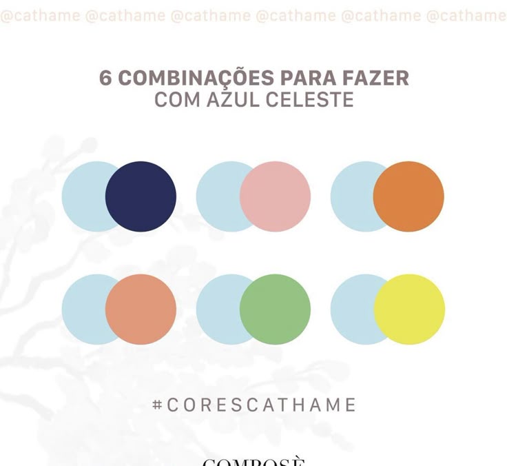 cores que combinam com parede azul