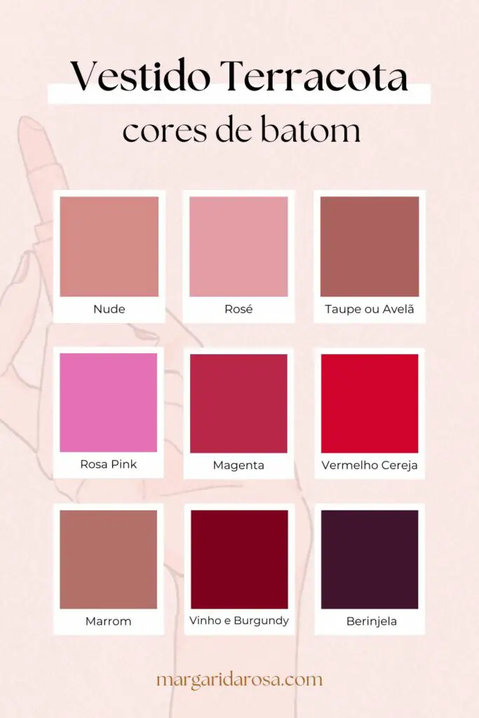 paleta de cores terracota decoração