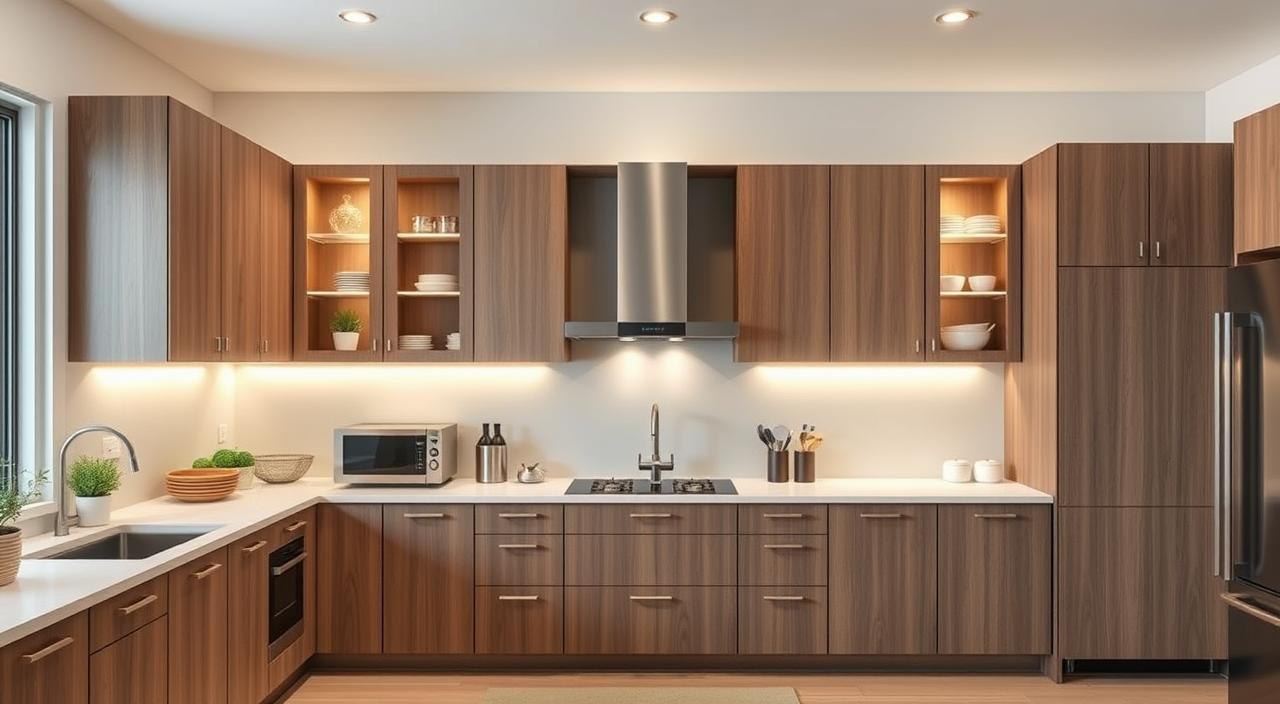 cozinha marrom escura