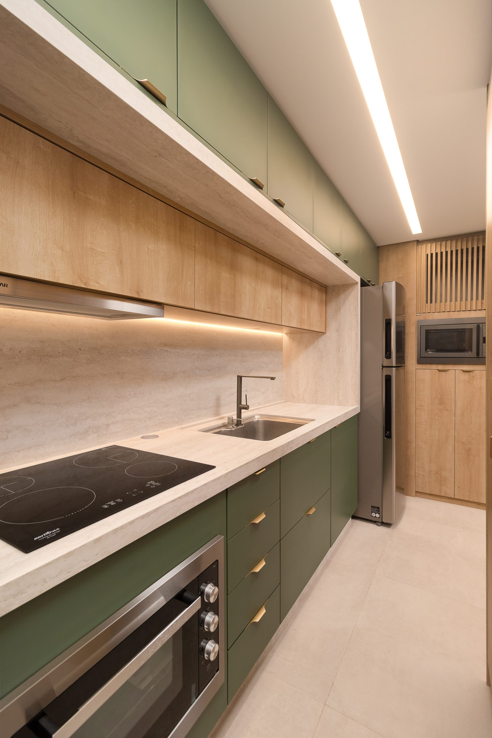 cozinha elegante duas cores