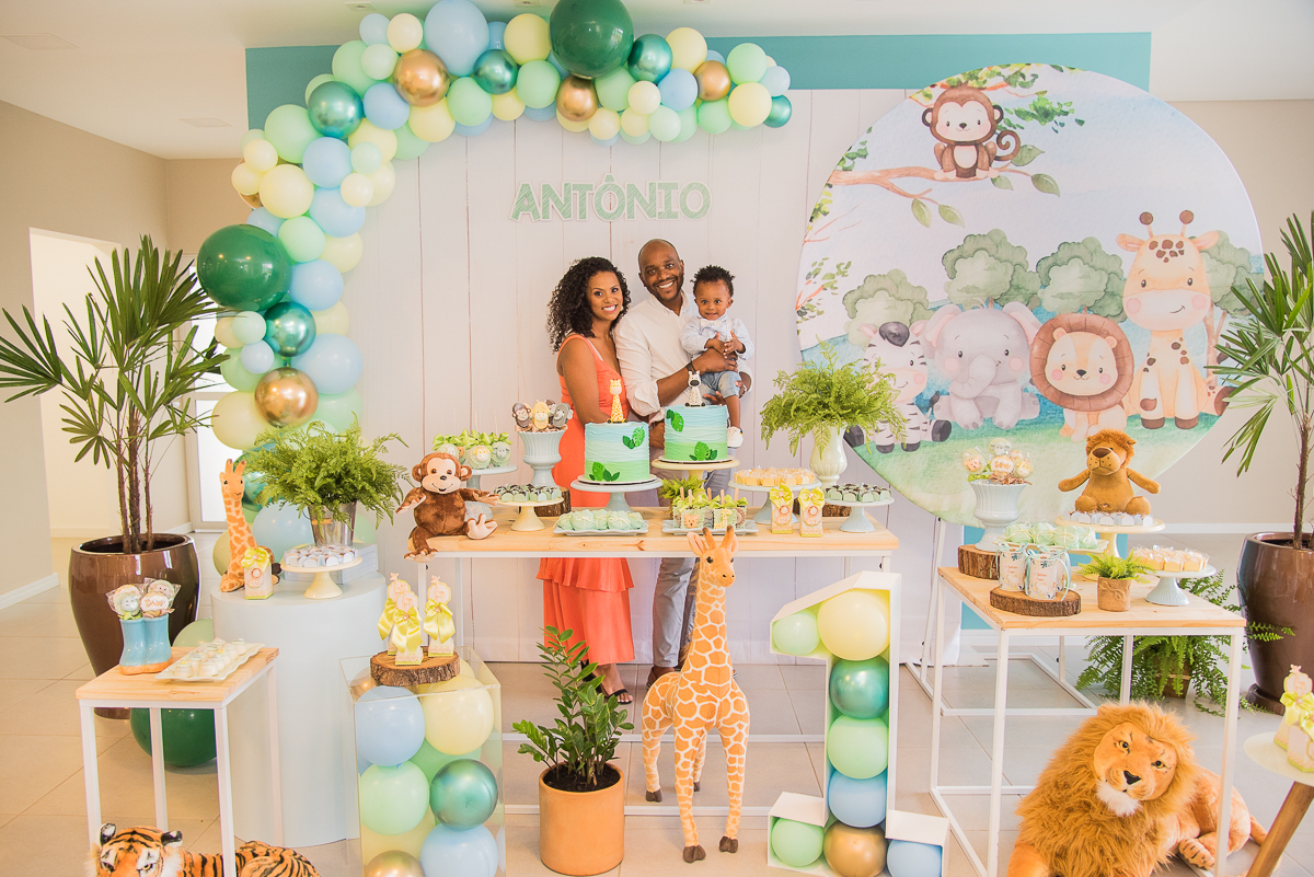 festa safari baby decoração
