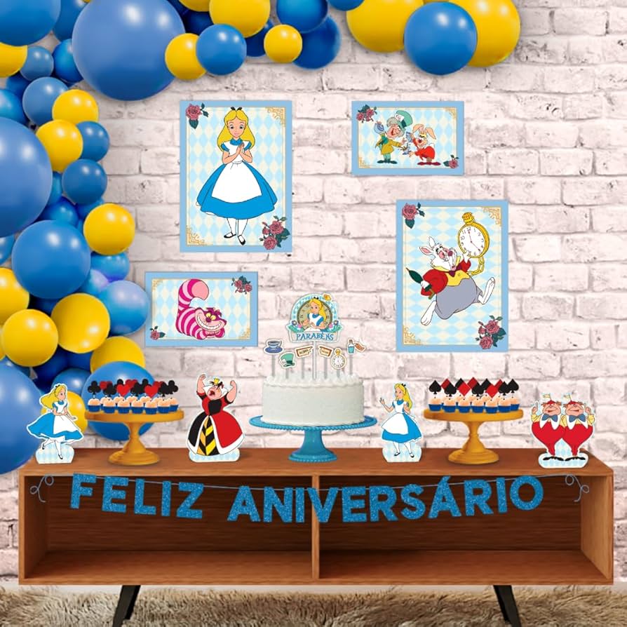 decoracao alice no pais das maravilhas para espaco pequeno