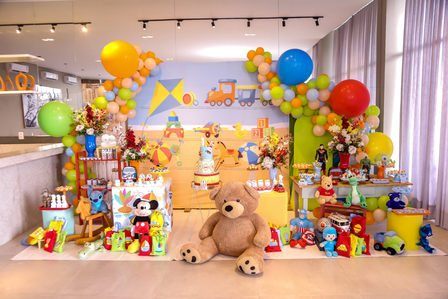 ideias decoração 1 ano menino