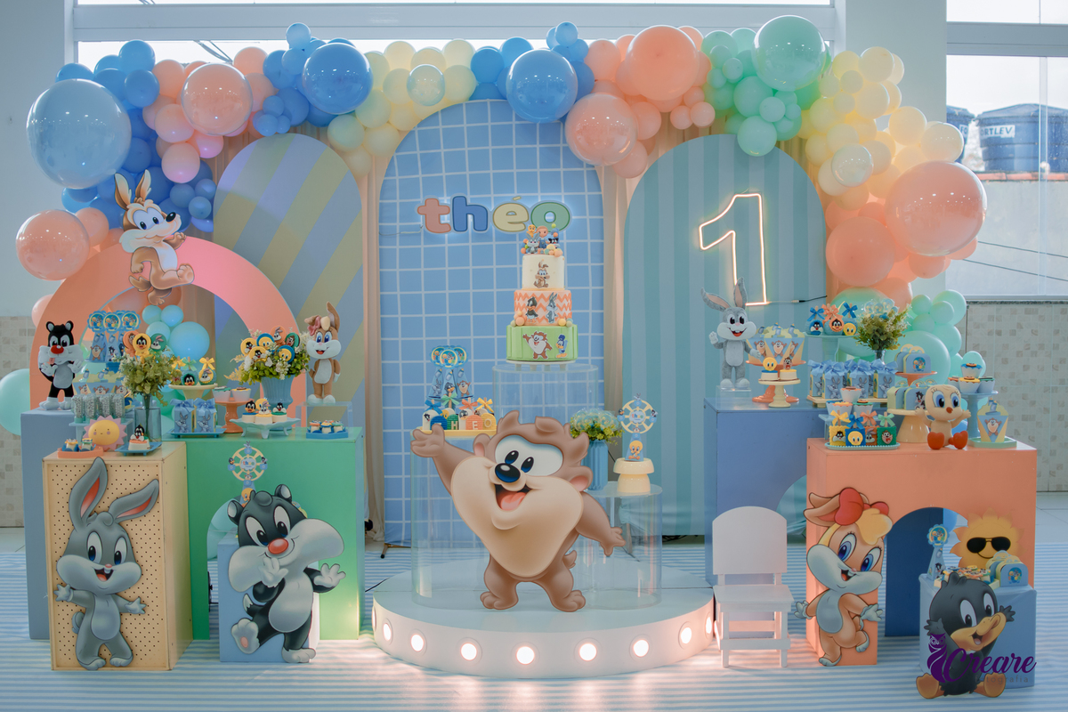 festa de 1 ano masculina simples
