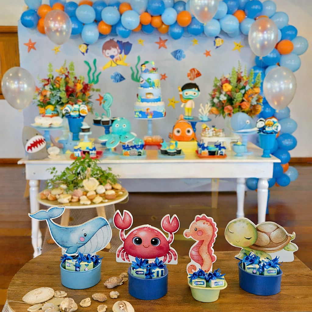 festa fundo do mar simples