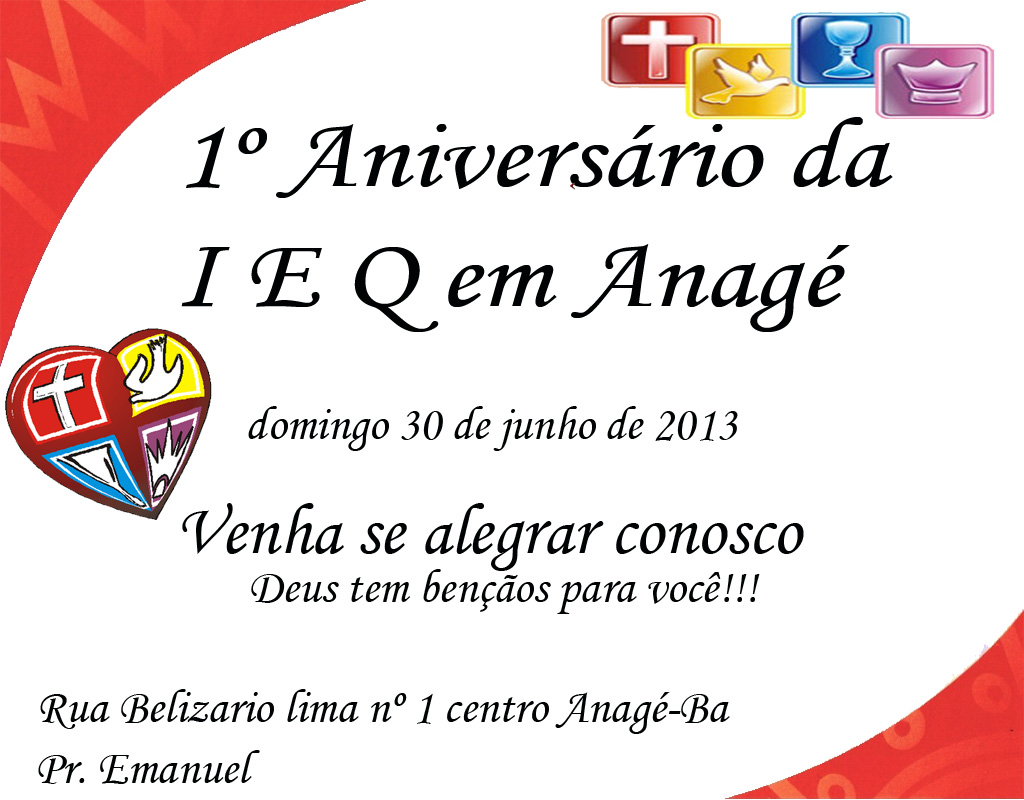 decoração festa da igreja quadrangular