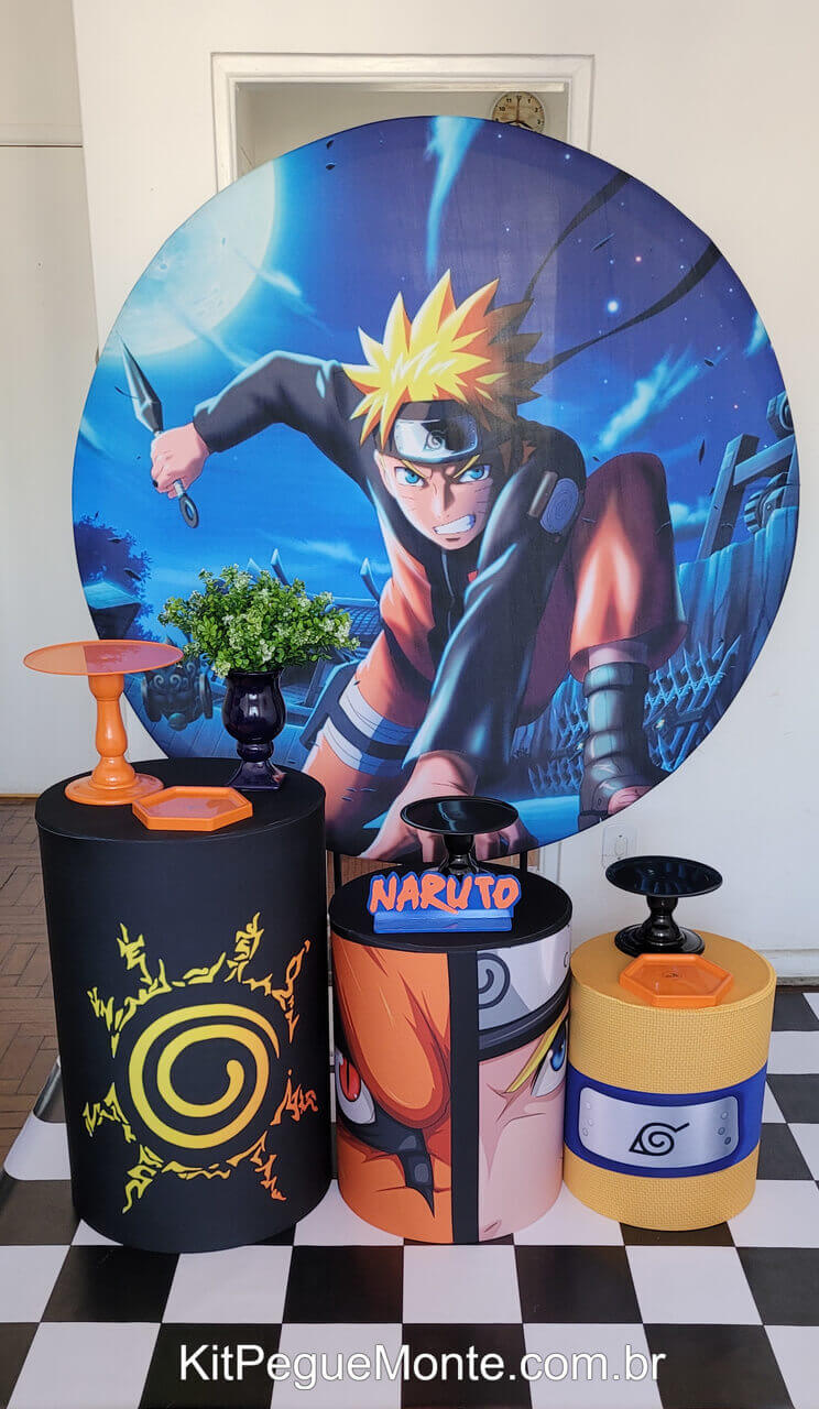 ideias mesa principal naruto