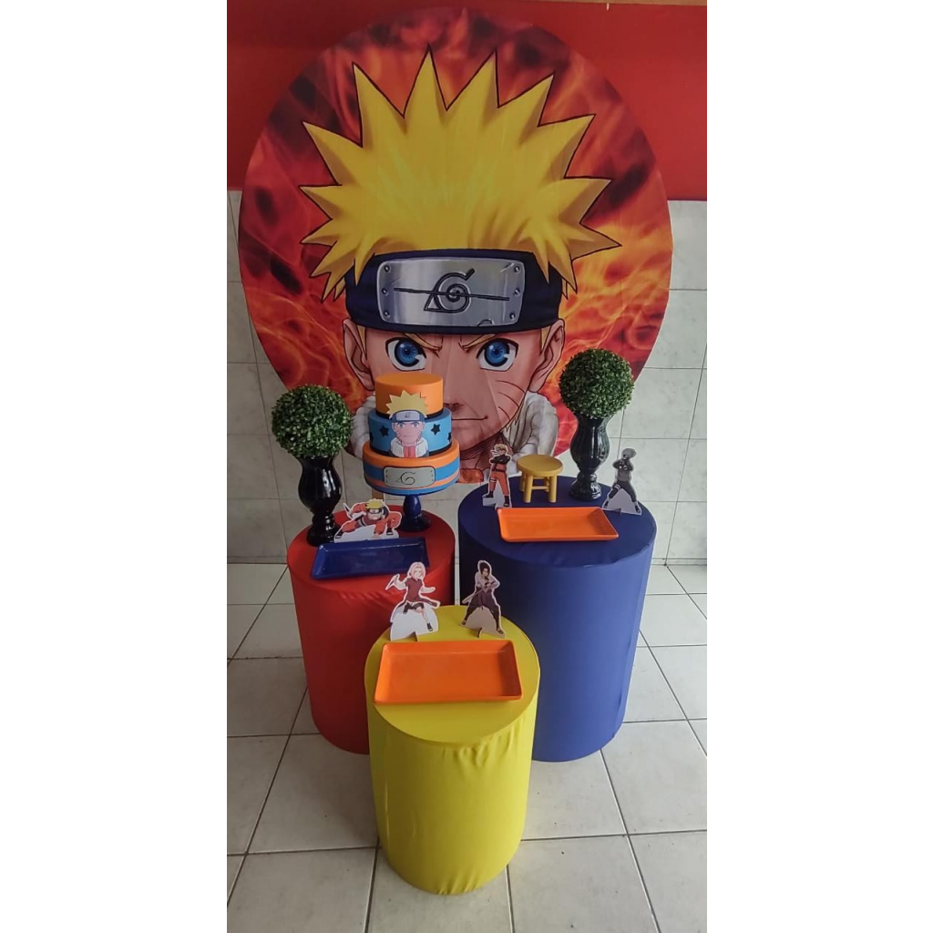 bolo naruto decoração